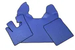 FL09, floor mats - ECO- leather, DAF XF 105 ( . 2007-2012) - AUTOMAT blue
